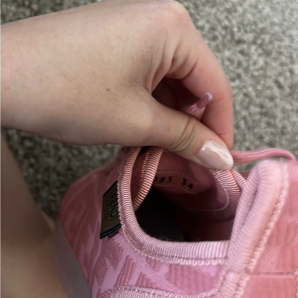 NWT Fendi Pink Size 4 Sneakers.